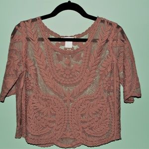 Sheer Pattered Top
